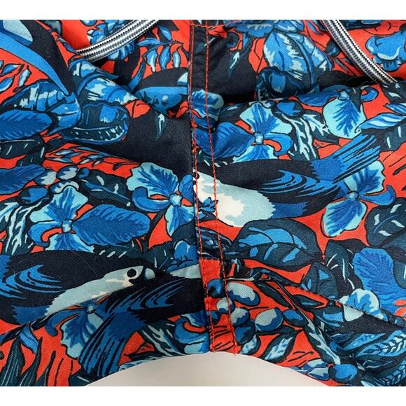 Ted Baker Men's Swim Trunk Toucan Print Size 4 Large Lined Pockets - Picture 6 of 10